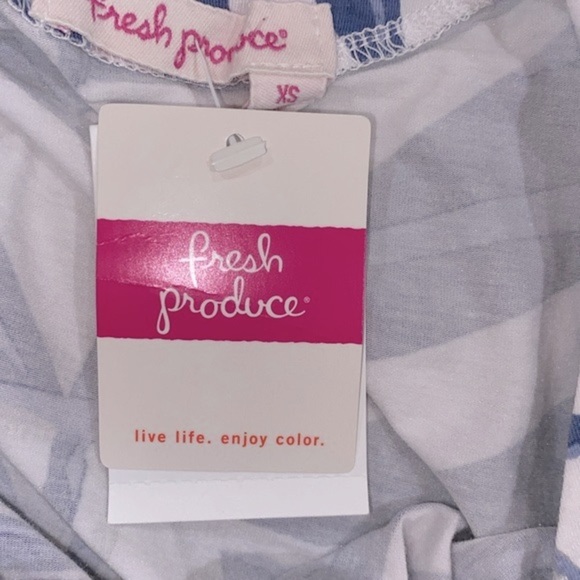 Fresh Produce blue top size xsmall new with tags - Picture 5 of 7